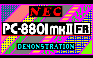 PC-8801mkIIFR DEMONSTRATION (#2)