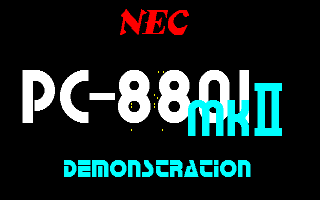 PC-8801mkII DEMONSTRATION