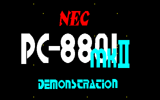 PC-8801mkII DEMONSTRATION