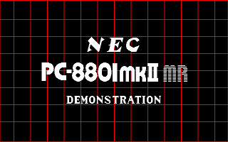 PC-8801mkIIMR DEMONSTRATION (#2)